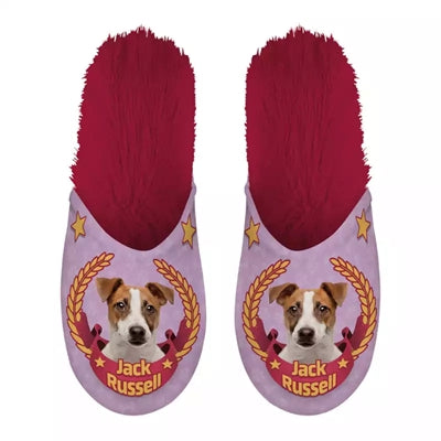 Merkloos Pantoffel Jack Russel Roze / Fuchsia MAAT 39-42