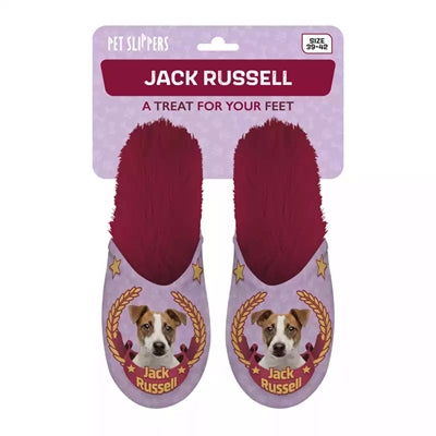 Merkloos Pantoffel Jack Russel Roze / Fuchsia MAAT 39-42