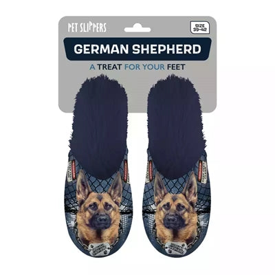 Merkloos Pantoffel German Shepherd Donkerblauw MAAT 39-42