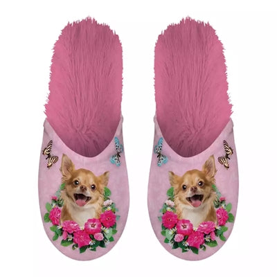 Merkloos Pantoffel Chihuahua Roze MAAT 39-42