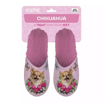 Merkloos Pantoffel Chihuahua Roze MAAT 39-42