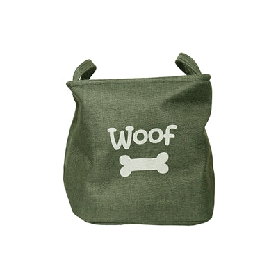 Rosewood Canvas Speelgoedmand Woof Bosgroen 33X27 CM