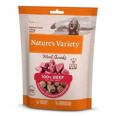 Natures Variety Freeze Dried Chunks Beef 50 GR