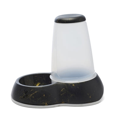 Savic Drinkbak Loop Marble Zwart / Goud 32,5X22X29 CM 3 LTR