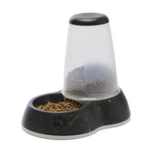 Savic Voerdispencer Loop Marble Zwart / Goud 32,5X22X29 CM 3 LTR