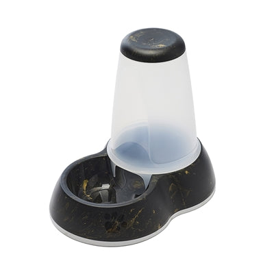 SAVIC VOERDISPENCER LOOP MARBLE ZWART / GOUD