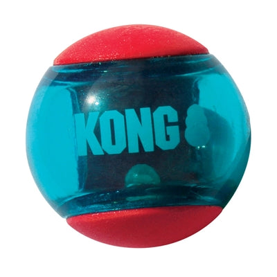 Kong Squeezz Action Bal Rood Large 8,5X8,5X8,5 Cm 2 St