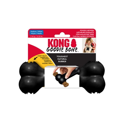 KONG EXTREME GOODIE BONE ZWART
