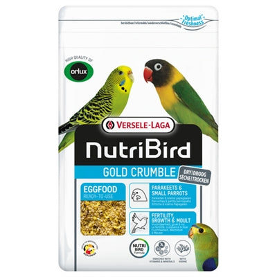 Nutribird Gold Crumble Droog Eivoer Parkieten / Kleine Papegaaien 1 KG