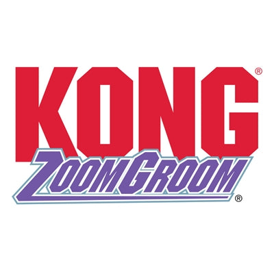 KONG ZOOMGROOM RUBBER BORSTEL ROZE