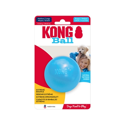 KONG PUPPY BALL ROZE OF LICHTBLAUW ASSORTI