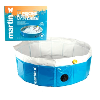 MARTIN POOL MET JETS BLAUW / WIT