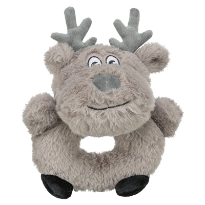 TRIXIE XMAS RENDIER PLUCHE GRIJS