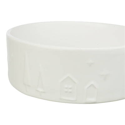 TRIXIE XMAS VOERBAK HOND KERAMIEK WIT