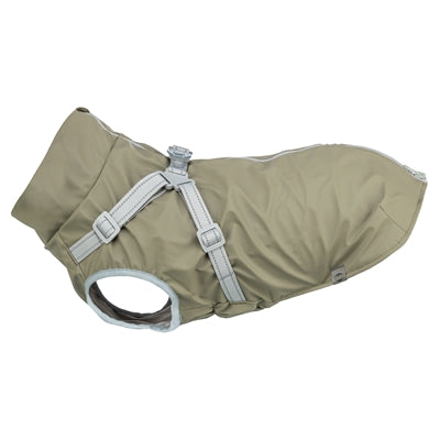 Trixie Regenjas Hond Pontis Rain Met Tuig Olijfgroen