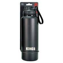 KONG DUO DRINKER DRINKFLES RVS ZWART