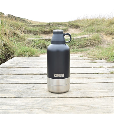 KONG DUO DAY TREK DRINKFLES RVS ZWART