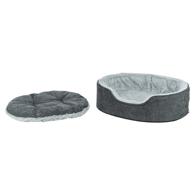 TRIXIE VITAL HONDENMAND LINO SOFT OVAAL GRIJS / LICHTGRIJS