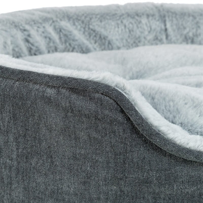 TRIXIE VITAL HONDENMAND LINO SOFT OVAAL GRIJS / LICHTGRIJS
