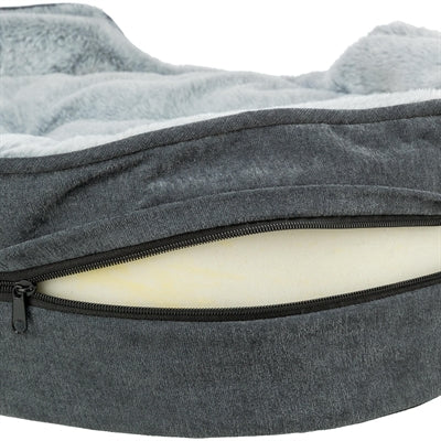 TRIXIE VITAL HONDENMAND LINO SOFT OVAAL GRIJS / LICHTGRIJS