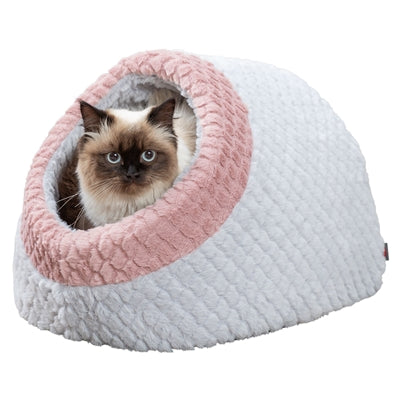 TRIXIE KATTENMAND IGLO KALINE MIO GRIJS / OUDROZE 35X41X26 CM