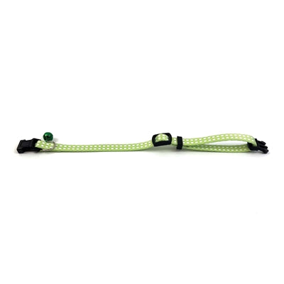 HAPPY PET TABBY PATCH HALSBAND KAT RUIT GROEN