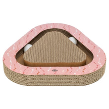 TRIXIE KRABPLANK VALENTIJN MET BALLEN DRIEHOEKIG KARTON ZALM