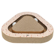 TRIXIE KRABPLANK VALENTIJN MET BALLEN DRIEHOEKIG KARTON ABRIKOOS