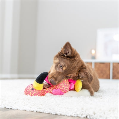 TRIXIE FLAMINGO STOF ROZE / GEEL