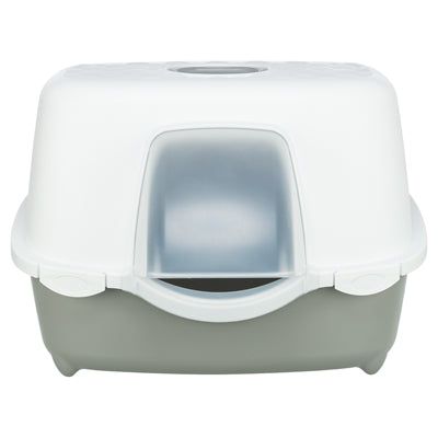 TRIXIE KATTENBAK DAVIO TOP OUTDOOR MET KAP GRIJS / WIT