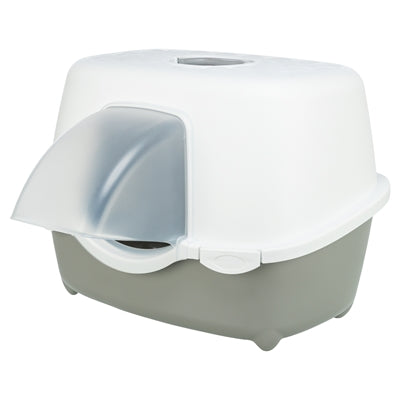 TRIXIE KATTENBAK DAVIO TOP OUTDOOR MET KAP GRIJS / WIT