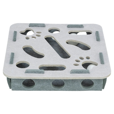 TRIXIE HOLE'N'ROLL BOX VILT GRIJS