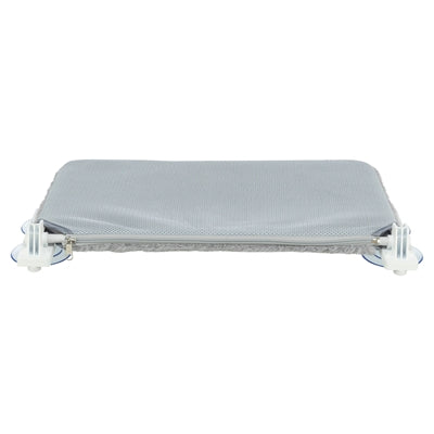 TRIXIE HANGMAT VOOR AAN RAAM OPVOUWBAAR PLUCHE / MESH WIT / GRIJS