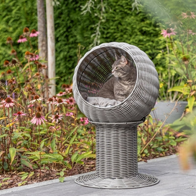 TRIXIE KATTENMAND AMALIA ROND POLYRATTAN GRIJS