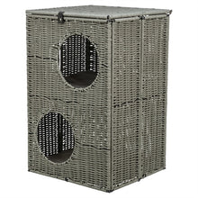 TRIXIE KATTENMAND AMALIA HOEKIG POLYRATTAN GRIJS