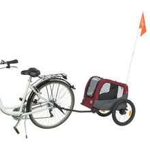 TRIXIE HONDENFIETSKAR GRIJS / ROOD