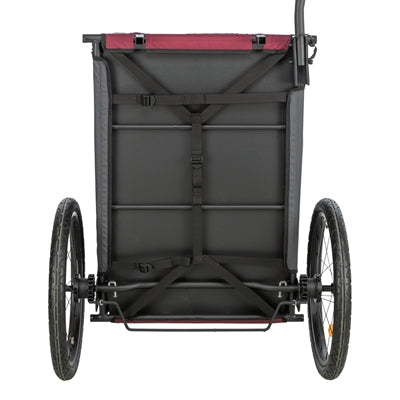 TRIXIE HONDENFIETSKAR GRIJS / ROOD
