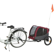 TRIXIE HONDENFIETSKAT GRIJS / ROOD