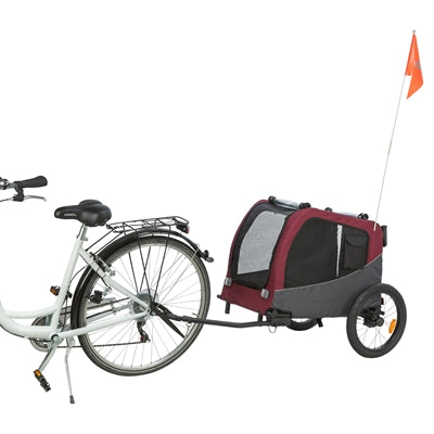 TRIXIE HONDENFIETSKAT GRIJS / ROOD
