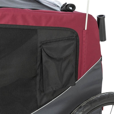 TRIXIE HONDENFIETSKAT GRIJS / ROOD