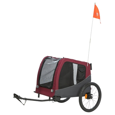 TRIXIE HONDENFIETSKAT GRIJS / ROOD