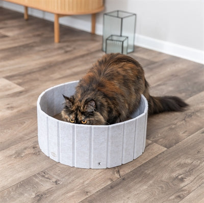 TRIXIE KRABMAT KATTENMAND RAND VILT CREME