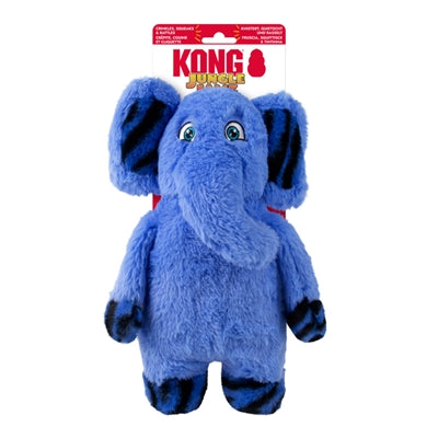 KONG JUNGLE JAMZ OLIFANT BLAUW 22X11X31,5 CM
