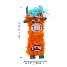 KONG KICKEROO HIGHLAND COW SCHOTSE HOOGLANDER ASSORTI 11X5X21,5 CM