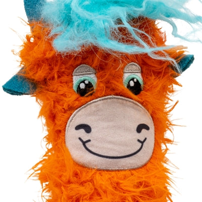 KONG KICKEROO HIGHLAND COW SCHOTSE HOOGLANDER ASSORTI 11X5X21,5 CM