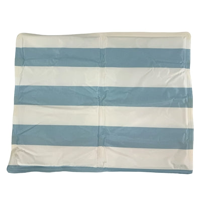 CROCI KOELMAT GESTREEPT DUBBELZIJDIG BLAUW / GEEL / WIT