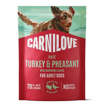 CARNILOVE POUCH TURKEY / PHEASANT / RASPBERRY LEAVES 12X300 GR