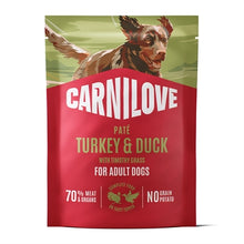 CARNILOVE POUCH TURKEY / DUCK / TIMOTHY GRASS 12X300 GR