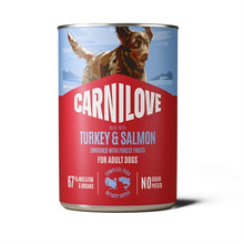 CARNILOVE CAN SALMON / TURKEY 6X400 GR