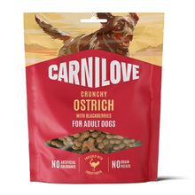 CARNILOVE CRUNCHY SNACK OSTRICH / BLACKBERRIES 200 GR